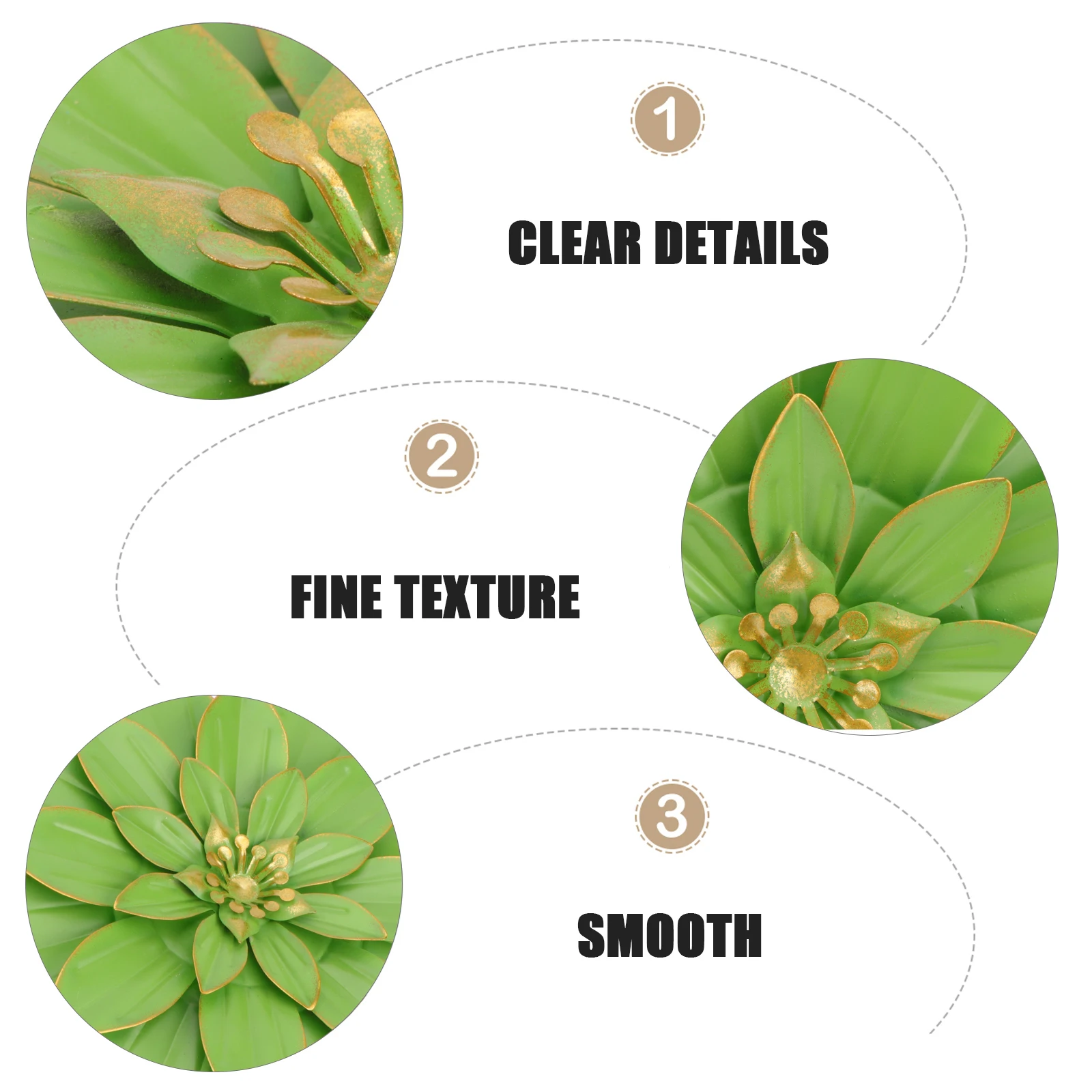 

Artificial Succulent Plants High quality Metal Materials Vivid Lifelike Family Decor Door Wall Bedroom Kitchen Wedding Birthday