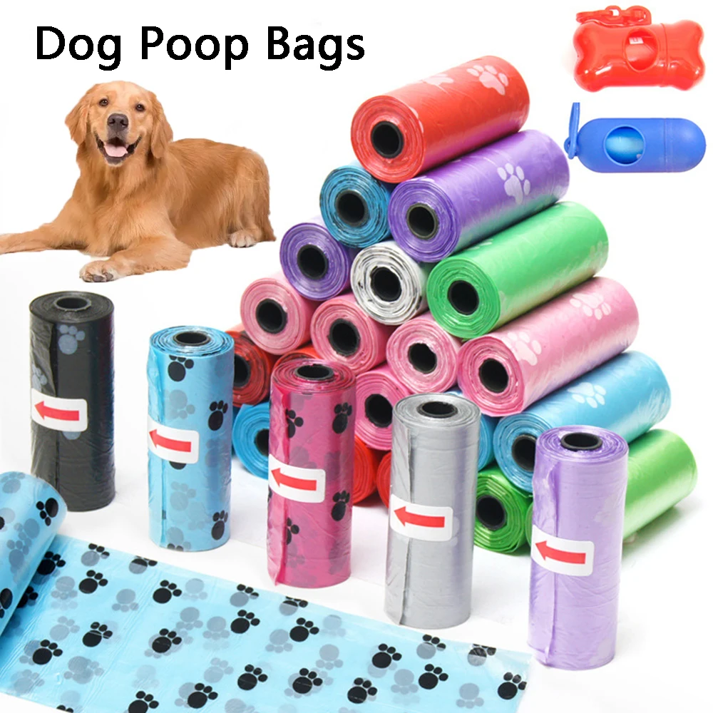 

750pcs 50Rolls Dog Poop Bags Indoor Outdoor Cleaning Poop Bag for Dog Cat 15Bags/Roll Pet Garbage Bag Pet Cleaning Supplies