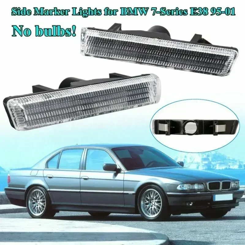 

1 Pair Car Vehicle Front Left+Right Turn Signal Light Side Marker Lamp For BMW 7 Series E38 1995-2001 Side Marker Light