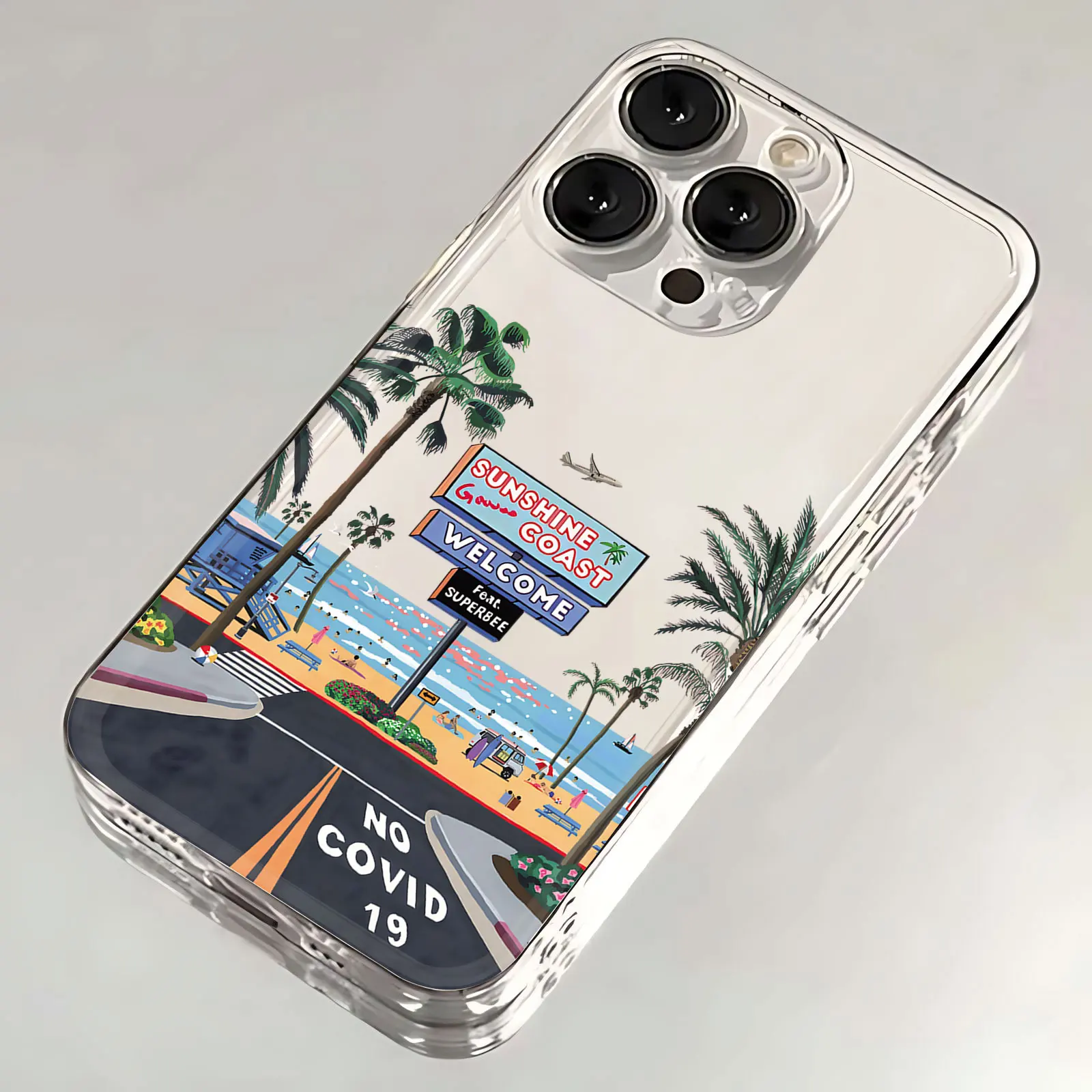 Summer Ins Coconut Tree Phone Case For OPPO Reno 12F 12 7 11 11F 10 2F 4 8 8T 8Z 7Z 7 6Z 6 5 F21 Pro Plus 4G 5G Clear Soft Cover