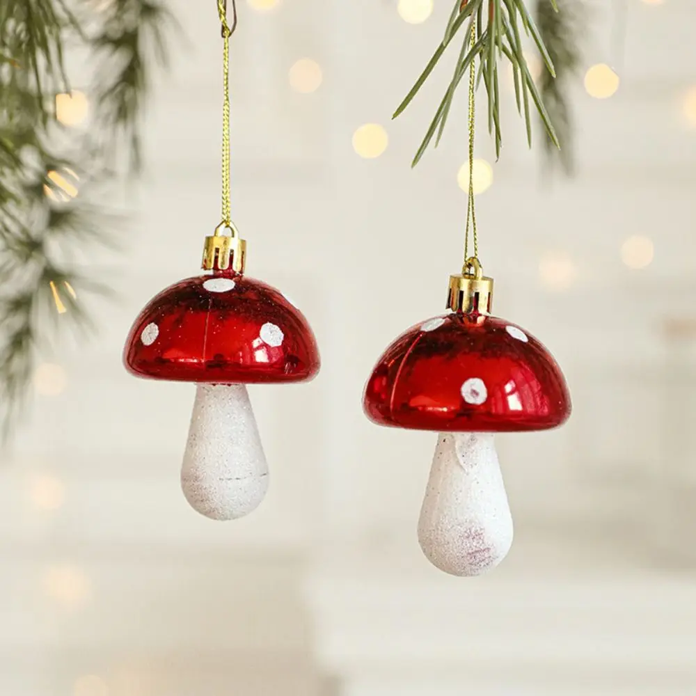 2PCS Red&white Christmas Hanging Decoration Plastic Camera Owl Christmas Tree Ornament Festival Shopwindow Xmas Baubles