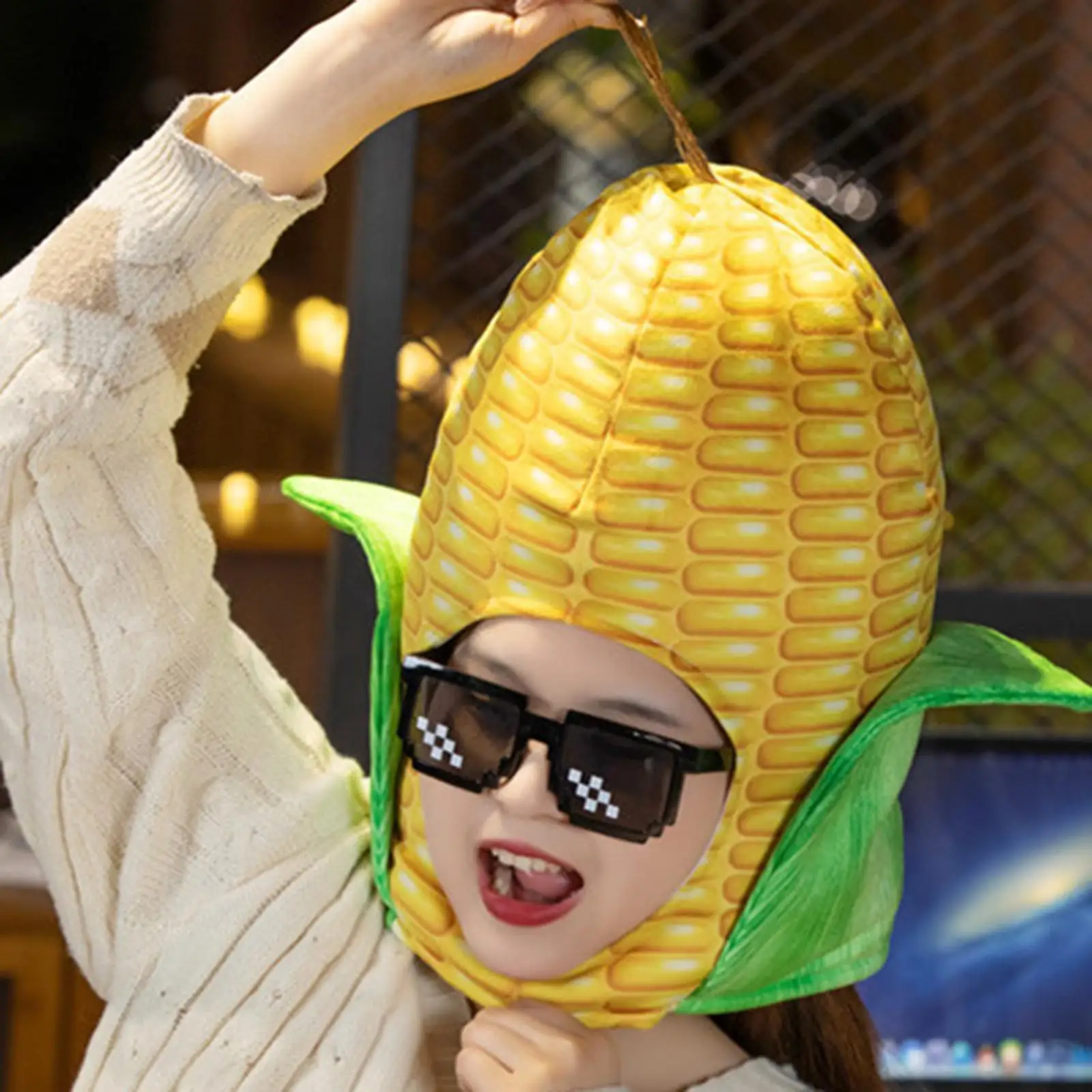 

Кукурузный головной убор, новинка, платье для взрослых, реквизит для фотосессии, шляпа для вечеринки на Хэллоуин