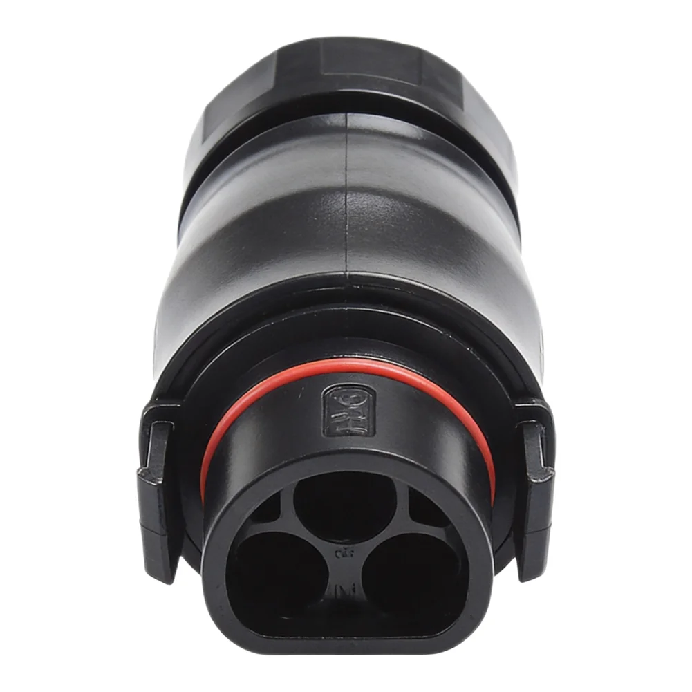 LY01 Connector Cable with 40A 690V Rating for Deye M60 M80 Inverters 3 Pin L N PE 13mm Cable Diameter for Indoor Use