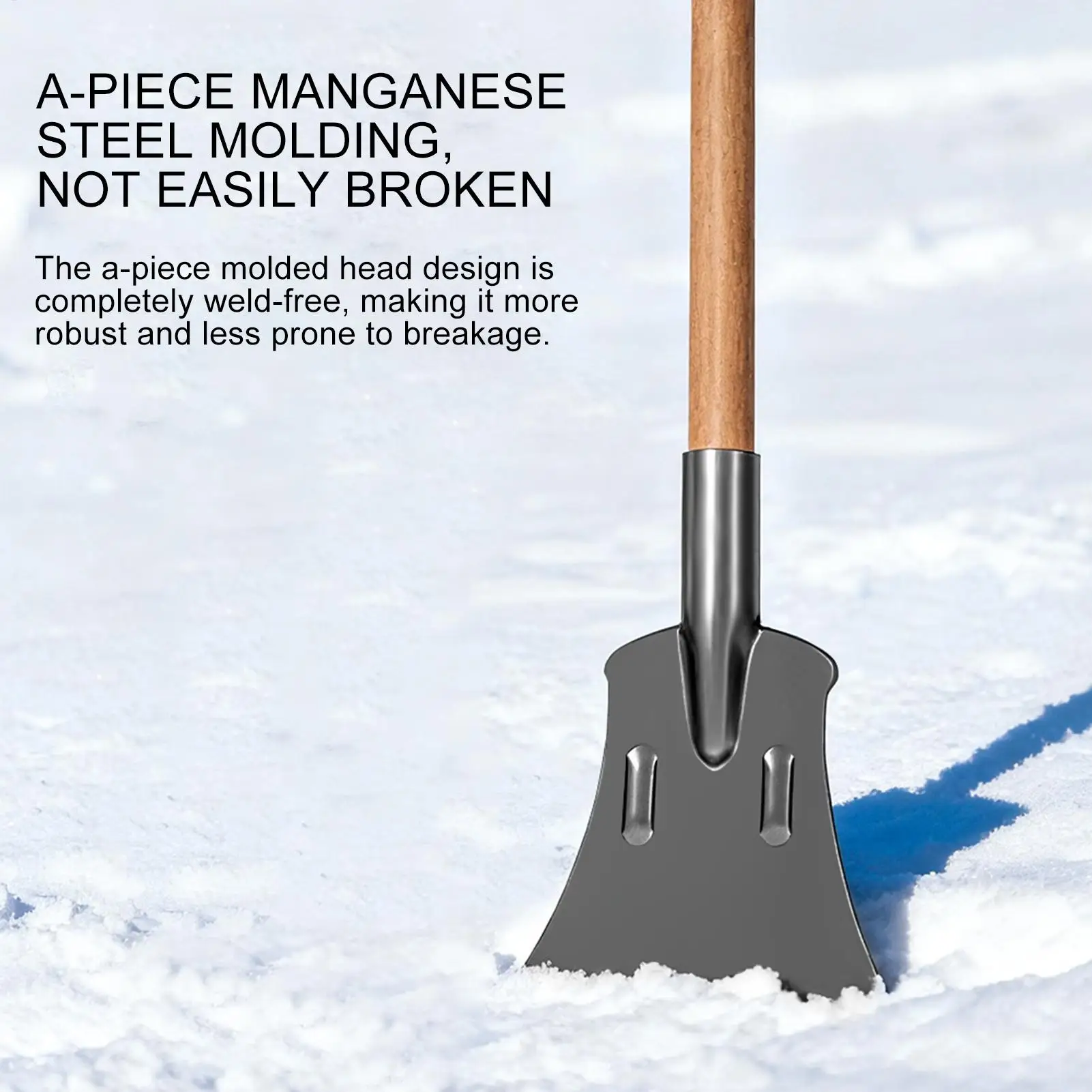 Snow Shovel for Driveway Heavy Duty Scraper Snow Shovel for Car for Outdoor Winter Windshield Garden Truck Cleaning Window Lawn