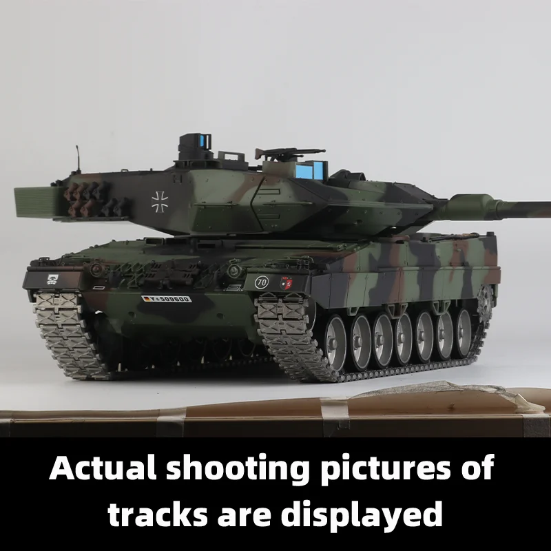 

Heng Long 3889 Metal Snow Caterpillar Track Compatible with HL 1/16 Leopard-2A6 Tank Comes with 4 Metal Track links as a bonus