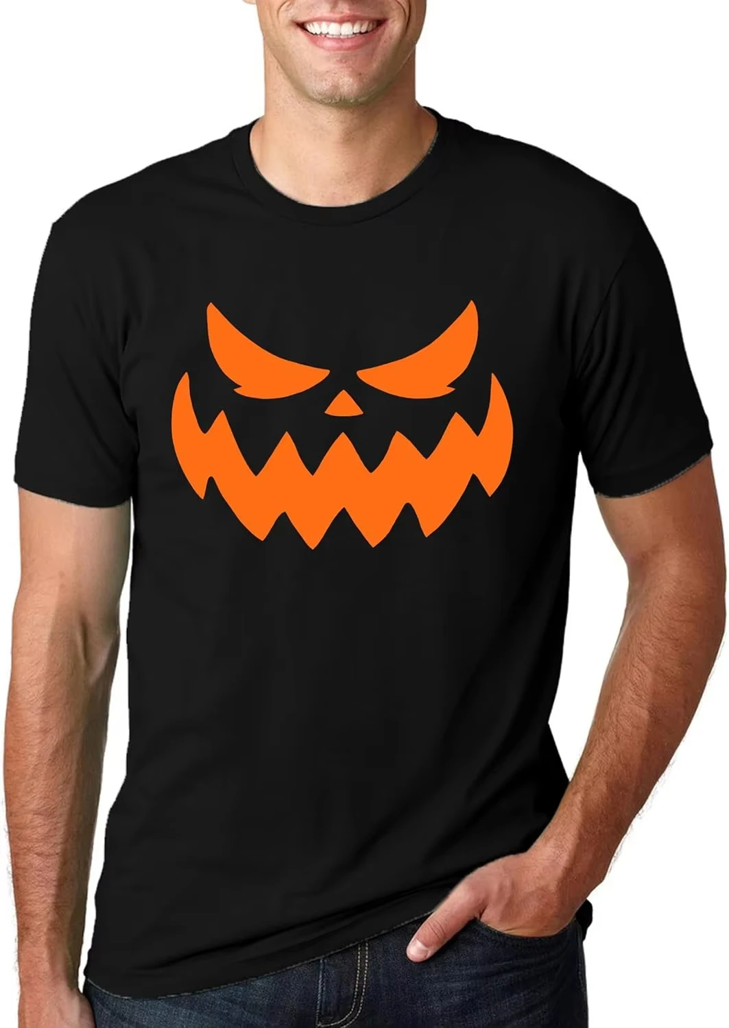 Halloween Pumpkin Men's T-shirt - Hocus Shirts - Pumpkin Face T-shirt - Funny T-shirt - 3D Printed Men's T-shirt  Men's Clothing