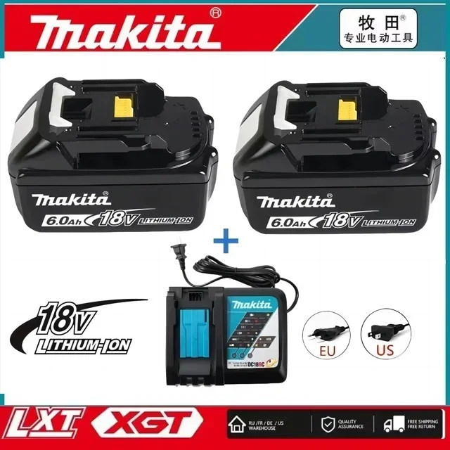 Makita battery18V 6000mAh Rechargeable Power Tools Battery for makita with LED Li-ion Replacement LXT BL1860B BL1860 BL1850