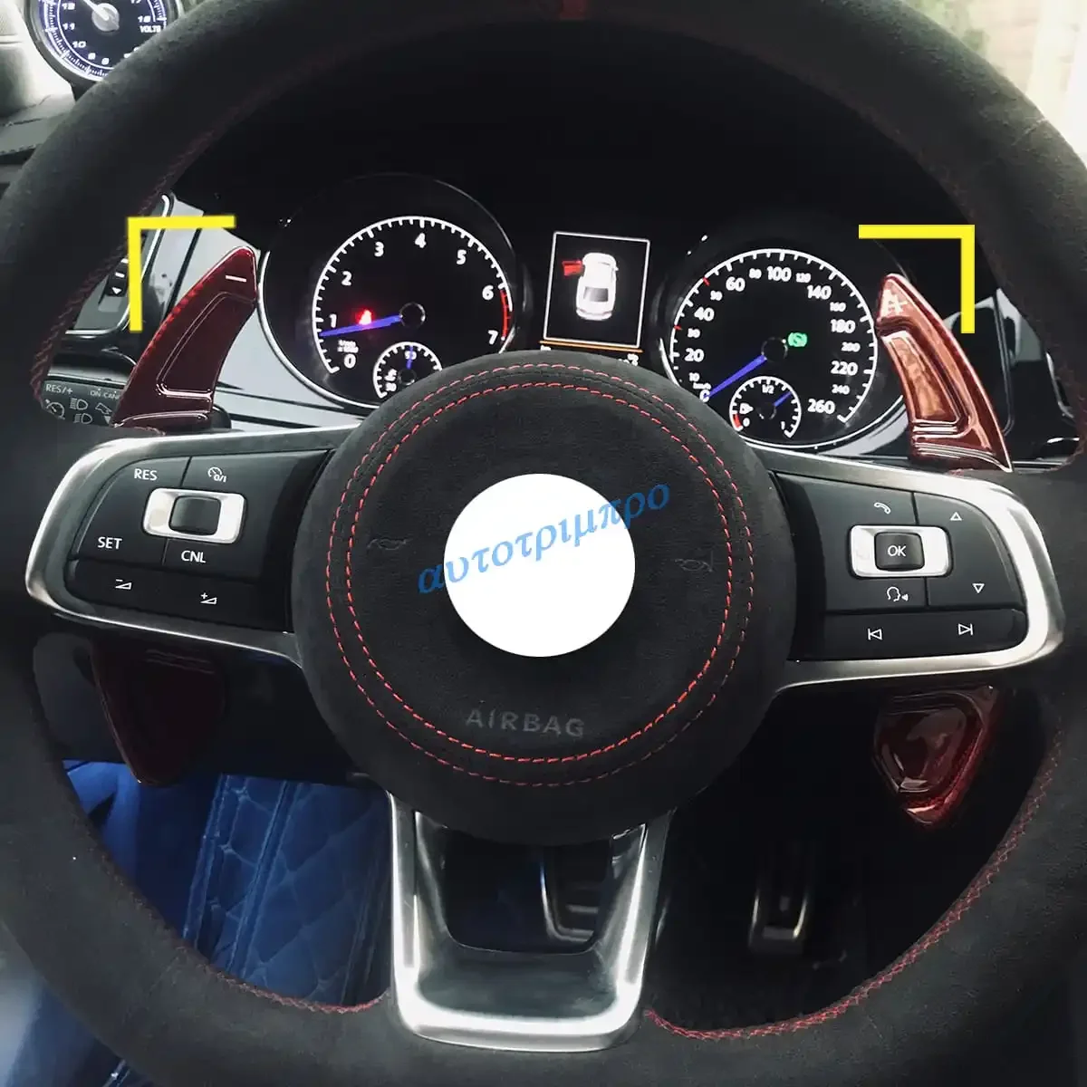

For VW Volkswagen Golf MK7 GTI R-Line Polo Jetta GLI Scirocco R GTS Car Steering Wheel Paddles Extension Interior Accessories