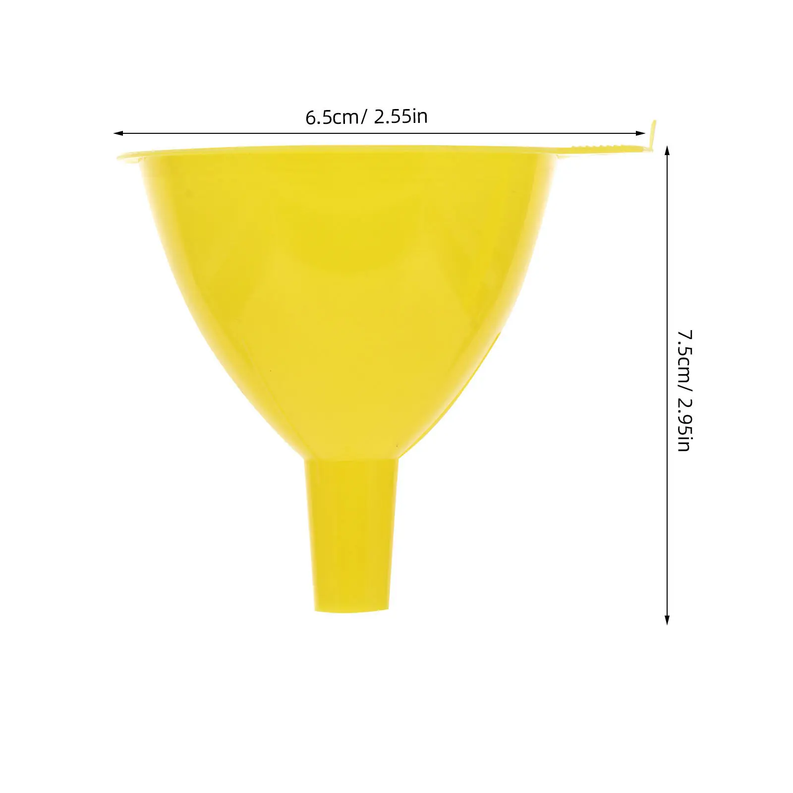 10Pcs Plastic Small Funnel for Laboratory Use Thickened Long Life Smooth Surface Lightweight Easy Storage Fine Bottleneck
