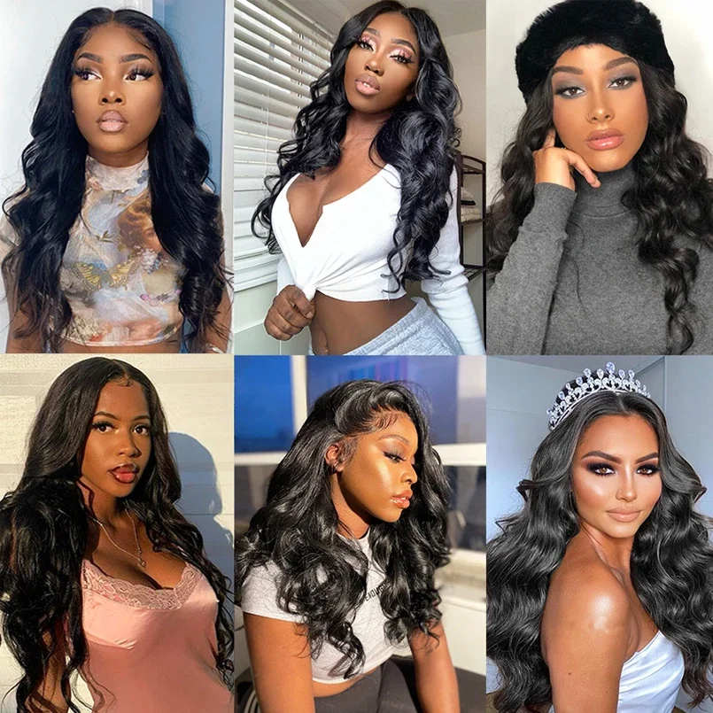Pacotes peruanos do Weave do cabelo humano, extensões cruas de Remy do cabelo, onda fraca do corpo, trama do Virgin, 28 ", 30", 32 ", 3, 4 pacote