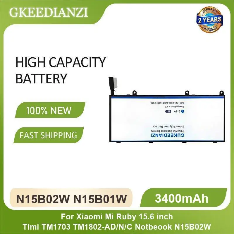 Battery For Xiaomi Mi Air 13.3" 12.5" Series Tablet Ruby 15.6 inch TM1703 R13B01W R13B02W R10B01W N15B02W N15B01W G15B01W BN81