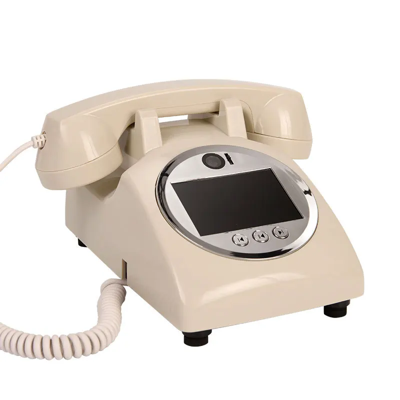 

Classic European Decoration Video Blessing Phonograph Decoration Video Guest Book Phone Wedding Audio Recording Message Book