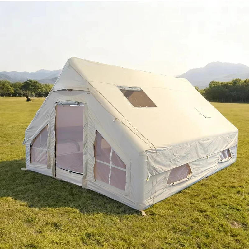 

Easy Setup Waterproof Outdoor Oxford Tents Big Inflatable Camping Tent for Trips Camping air Inflatable Tent