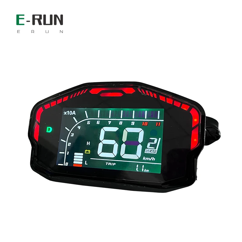 New DKD LCD Speedometer Display Adjustable ONE-LIN/CAN-BUS Communication For Votol Fardriver Controller