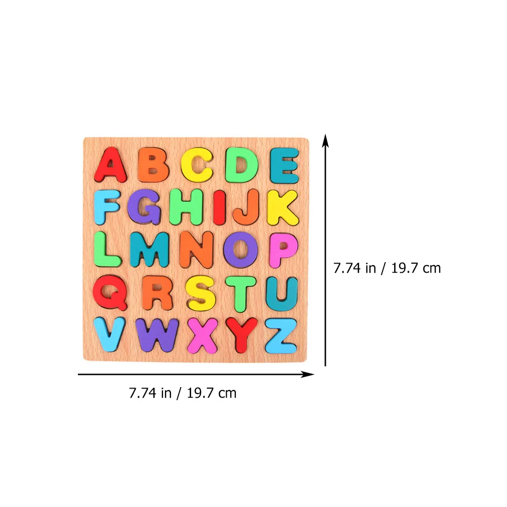 Drewniane Klocki Kształtne Puzzle Zabawki dla Dzieci Wczesna Nauka Dopasowywanie Liter Geometryczne Edukacyjne Zabawki Bezpieczne dla Maluchów