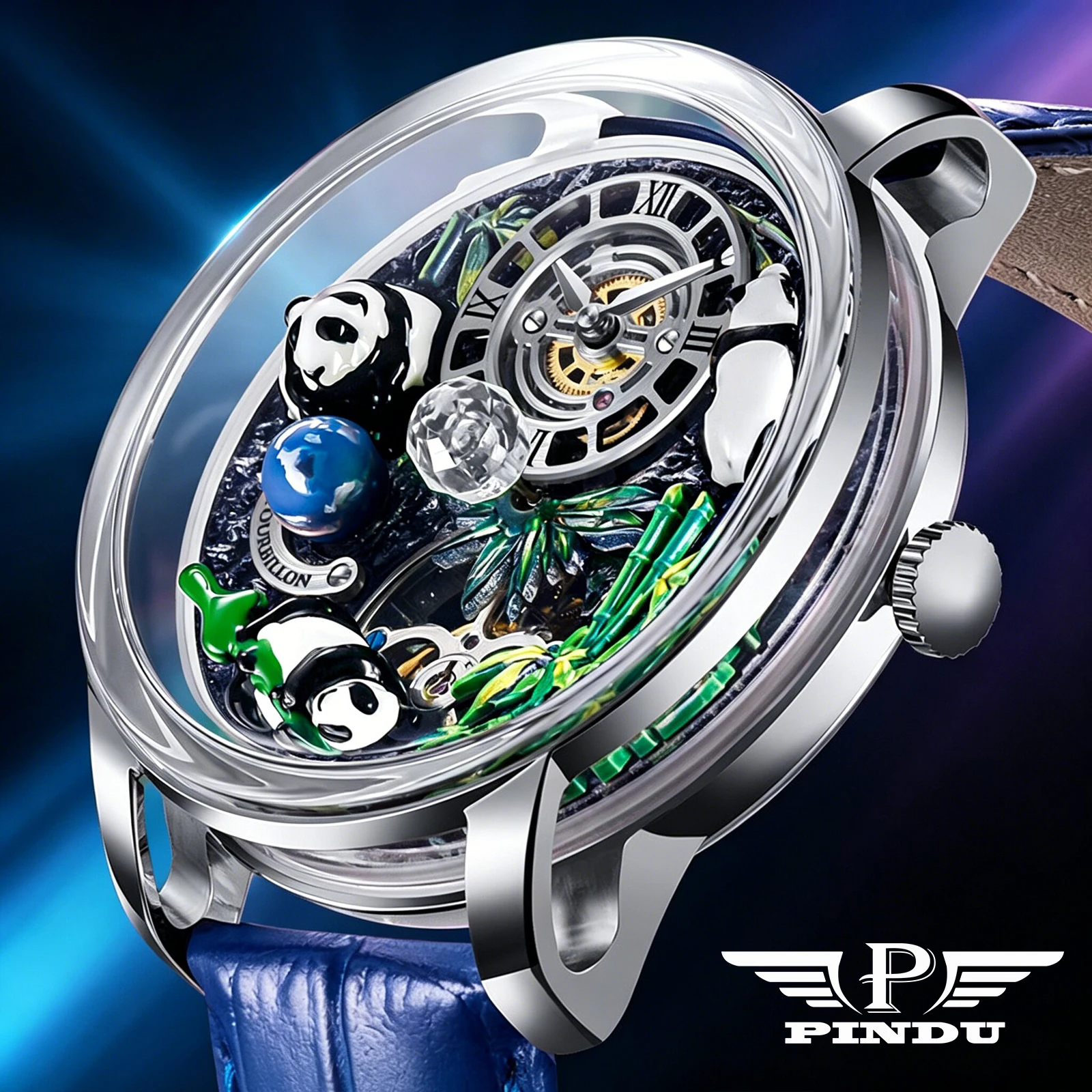Omega Watch Constellation - PINDU Brand Design Panda National Treasure