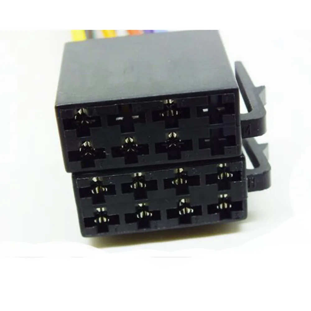 Car male ISO Radio Wire Wiring Harness Adapter Connector Adaptor Plug Connector
