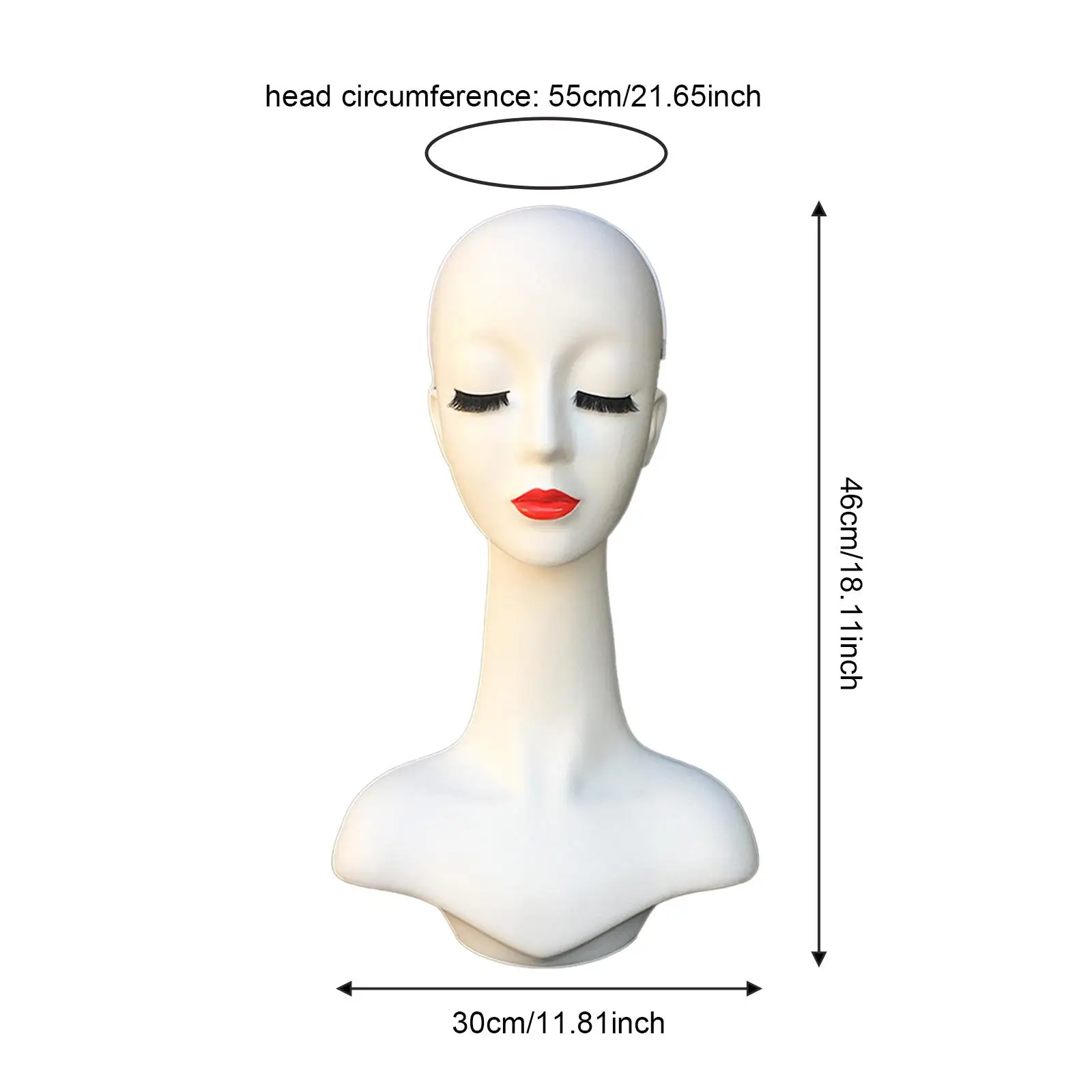 Głowa manekina treningowa, wielofunkcyjny stojak ekspozycyjny na kapelusze, uchwyt na naszyjniki, kapelusze, okulary, szaliki