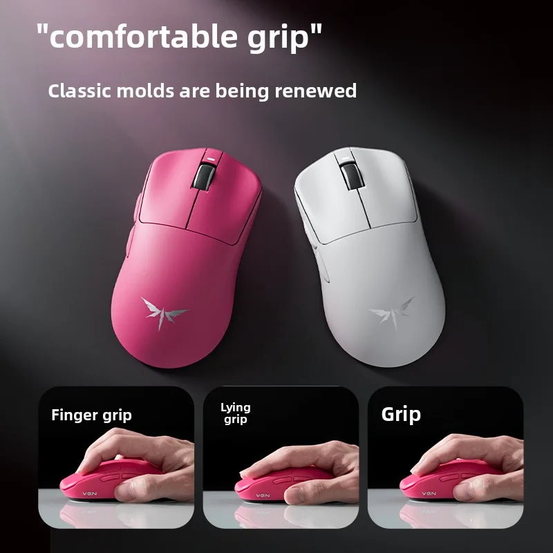 VGN Dragonfly F1 V2 SE+ Ultralight Tri-Mode Gaming Mouse, PAW3311 Sensor, 800mAh Battery Symmetric Ergonomic Mice for PC Gamer