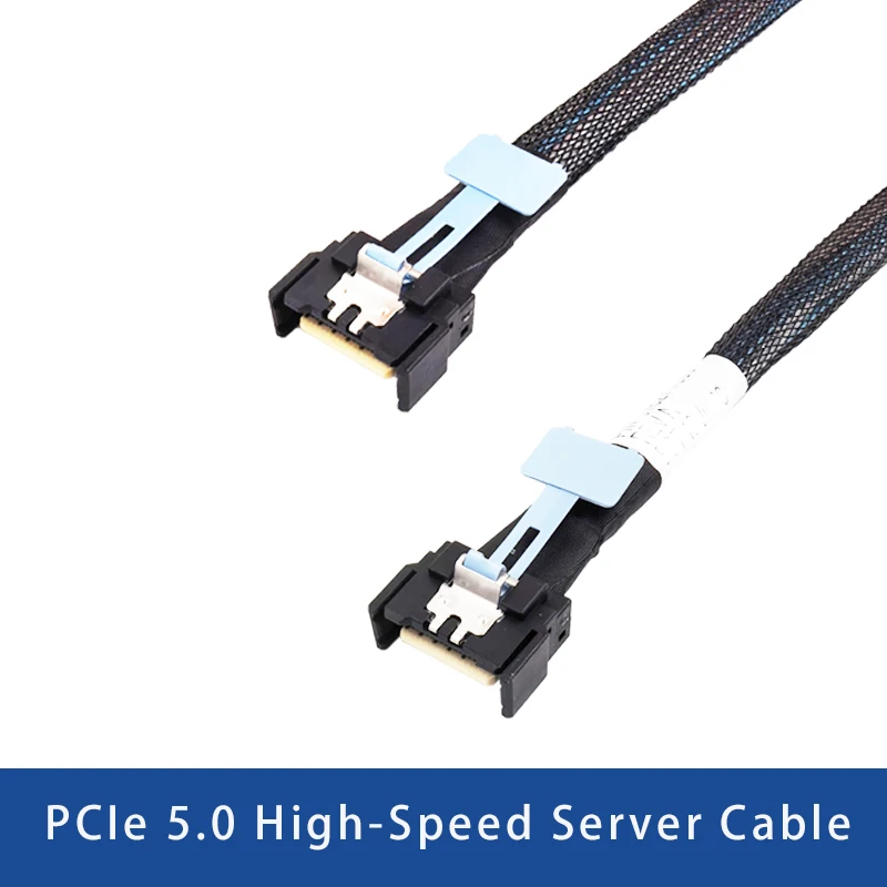 MCIO 4I to MCIO 4I PCIe5.0 Cable L=50CM