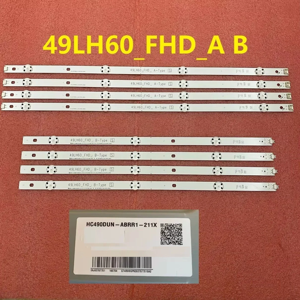 Tira de retroiluminación LED para televisor de 49' 49LH630V 49LH600T 49LH604 49LH604V 49LW540S 49LH60_FHD_A B SSC_AG79100101_A C HC490DUN-ABRR1-211X