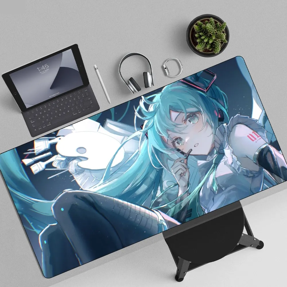 BiliBili Hatsunes Miku Mousepad Non-slip Lockedge Office Student Gaming Thickened Large Writing Pad Cushion