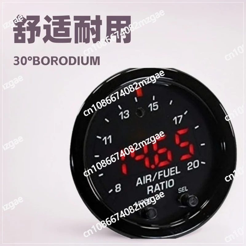 Precision Racing Air-Fuel Ratio Gauge Kit 30-0300 with Wideband Oxygen Sensor LSU4.9 for Car Engine Tuning and Modification