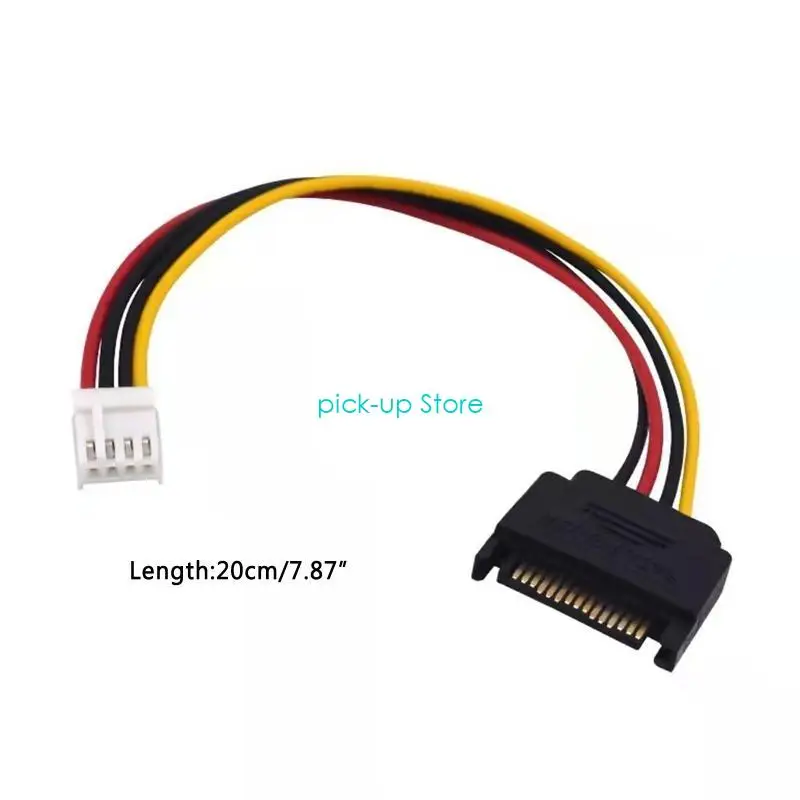 Q5WA 15P إلى 4PIN محول IDE كابل الطاقة المحمول CABLE 20CMX2