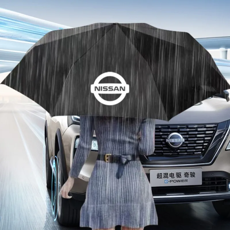 

Car Automatic Folding Umbrella Portable Sunshade For Nissan Nismo Tiida Teana GTR 350Z 370Z 240SX Juke Note Versa