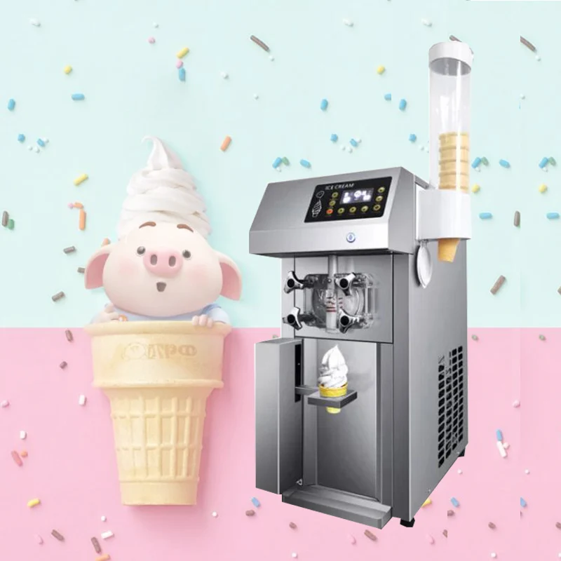 

New Type Single Flavor Super Silence Desktop Gelato Maker / Commercial Mini Soft Ice Cream Machine