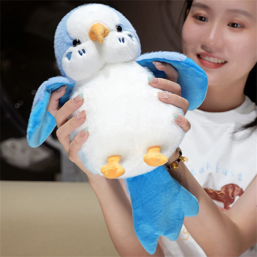 25cm Cute Colorful Parrot Hand Puppet Plush Toys Soft Lifelike Bird Doll Lively Funny Performance Props Creative Gifts For Kids