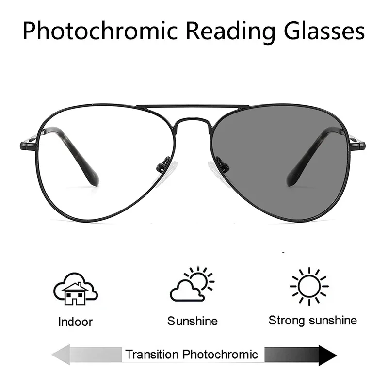 Photochromic Reading Glasses for Men Women's Sunglasses Photochromic Lenses Man Best Selling for Women Luxury Eyeglass Frames 2