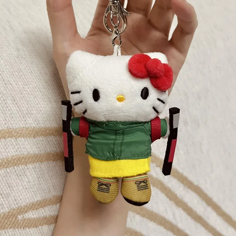 

New Sanrio ME series Plush Doll Keychain Sport Hello Kitty Climbing Backpack Decoration Pendant Hot Fashion Kawaii Girly Gifts