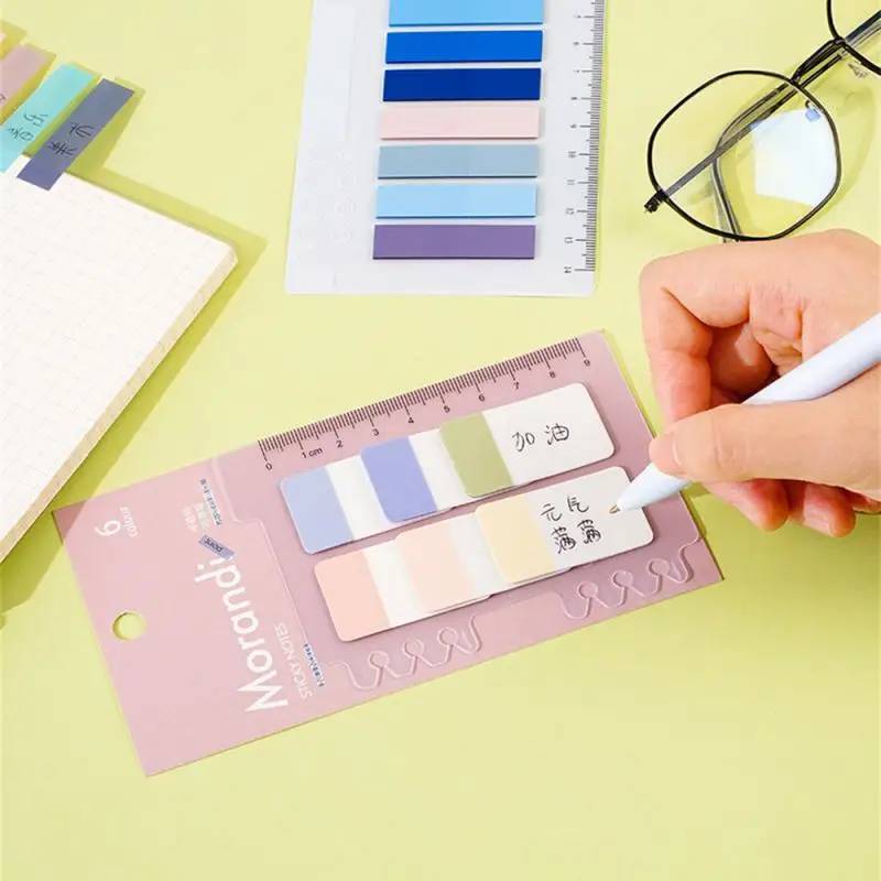 200 Sheets Colorful Sticky Notes Memo Pad Self Adhesive Label Note Bookmarks Notepad School Office Stationery Supplies