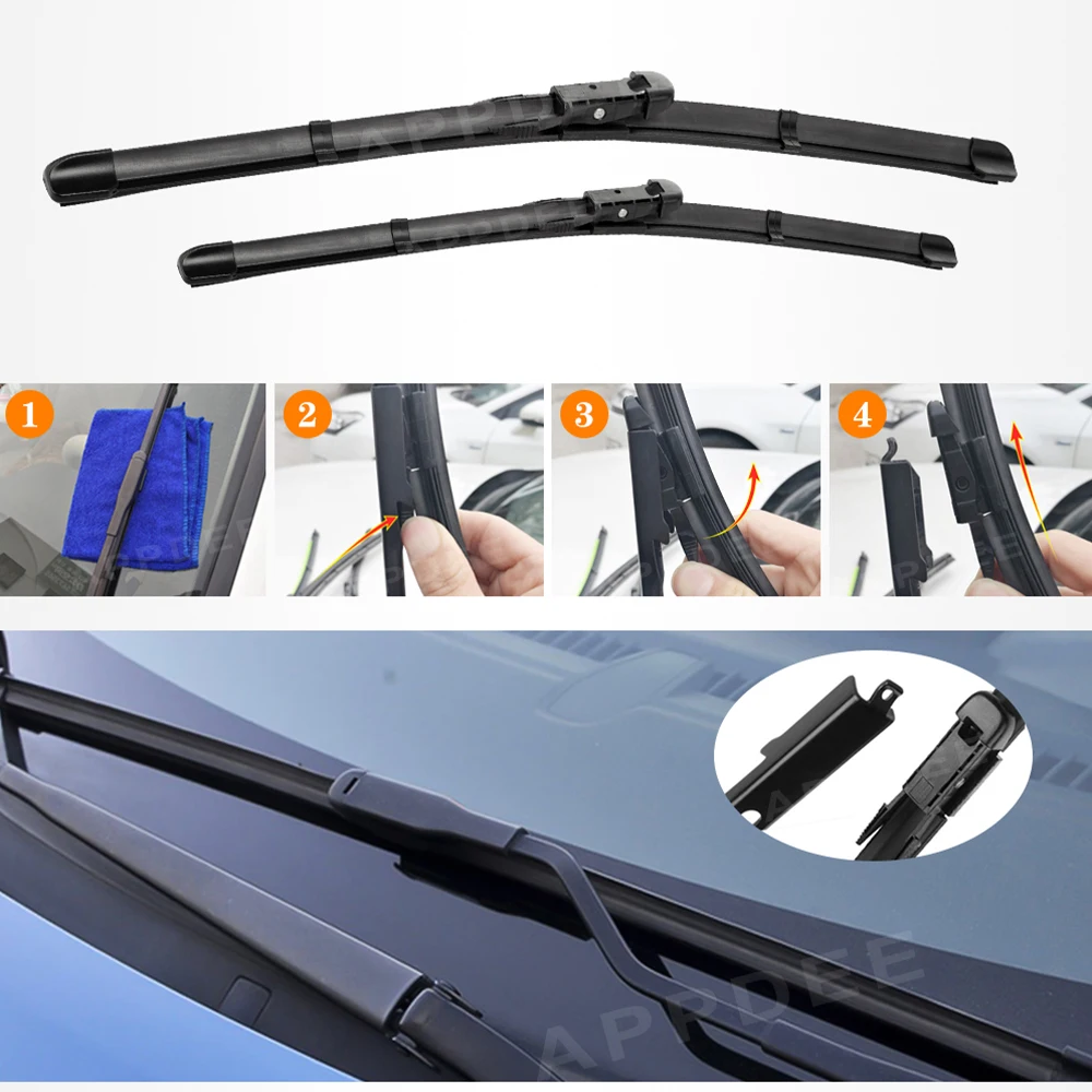 

APPDEE For BMW 3 Series E90 E91 F30 F31 F34 F35 F80 Wiper Front Wiper Blades Windshield Windscreen Window Brush 24"+19"