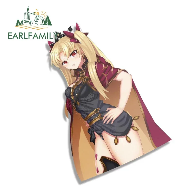 EARLFAMILY 13 cm x 8,7 cm für Tohsaka Rin Anime Kawaii Mädchen Auto Aufkleber einfache kreative Aufkleber kratzfeste Kühlschrank Dekor