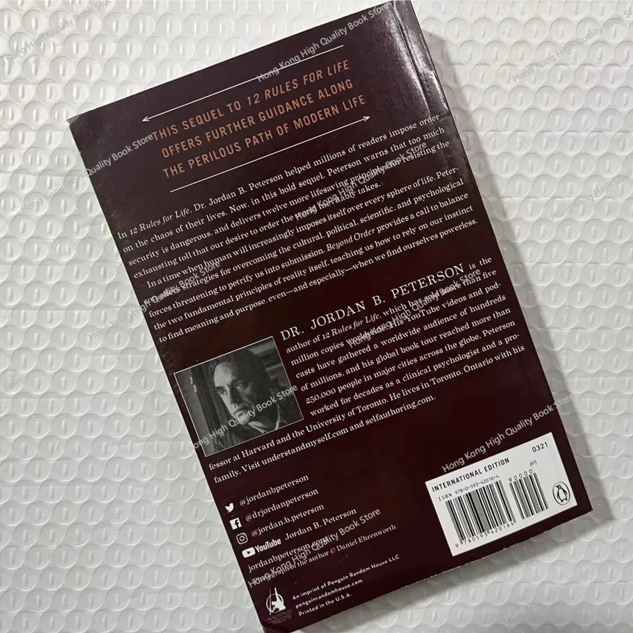 Beyond Order: 12 More Rules for Life By Jordan B. Peterson Inspirational Reading Book English Novel