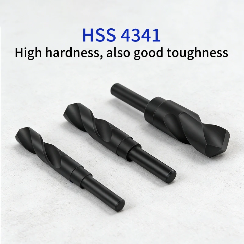 HILIXUN Twist Drill Bit 12-35MM 4341 High Speed Steel Reduced Shank Drill Bit - Ideal for Metal Steel Plate Aluminum Woodworking