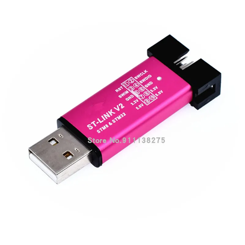 Programação de download do simulador ST-Link V2 stlink mini STM8STM32 STLINK com capa