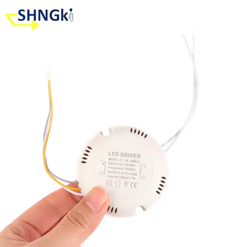 LED Driver Current 240-300mA 8-24W, 25-36W SMD PCB Light Ceiling Power Supply Double Color 3Pin Lighting Transformers AC176-265V