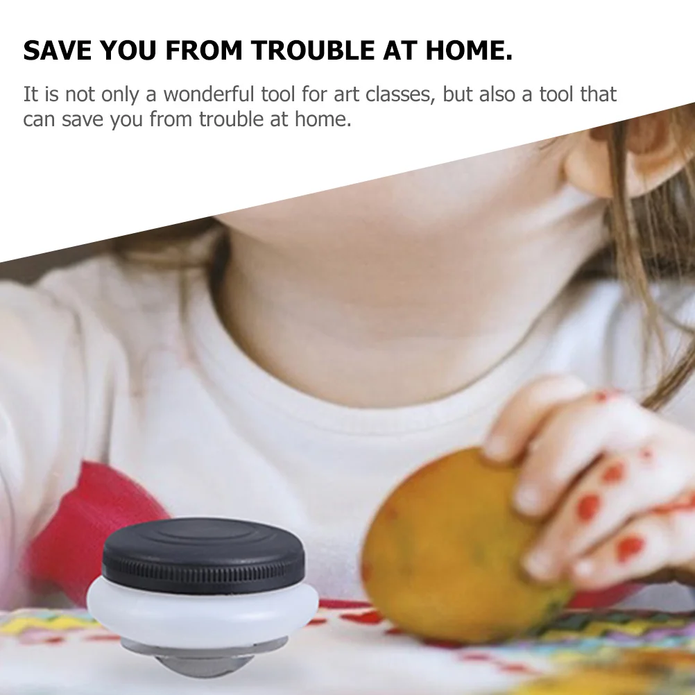 2개입 스테인리스 스틸 오일 팔레트 컵 뚜껑 포함 이중 칸막이 페인팅 도구 용제 보관 휴대용 아티스트 장비