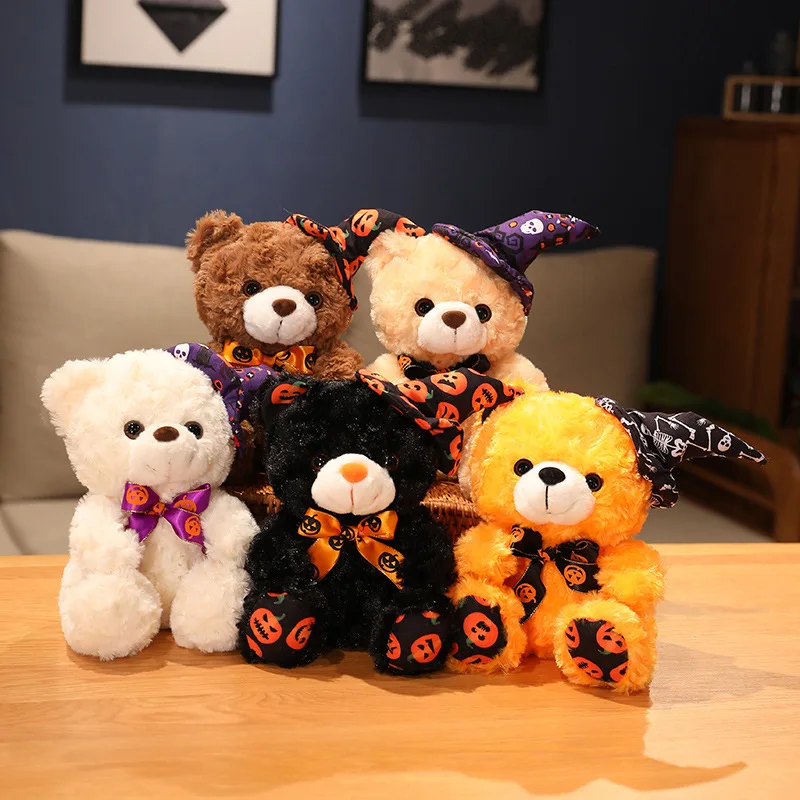Halloween Bear Plush Toy 23/28cm Multi Style Dressing Bear Plush Doll Party Atmosphere Decoration Gift Halloween Gift Kid Toy