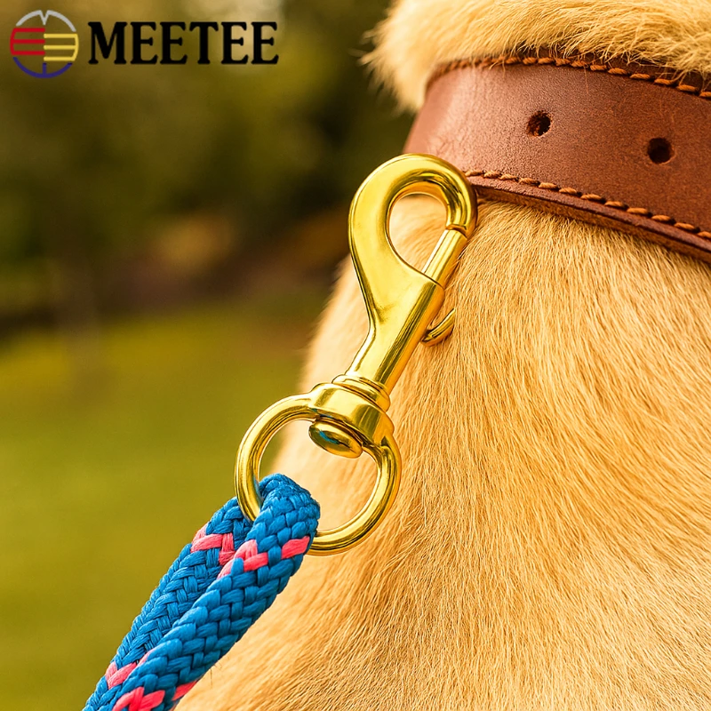 

2Pcs 10-30mm Solid Brass Dog Collar Buckle Keychain Swivel Lobster Clasp Carabiner Clips Trigger Snap Hook DIY Bag Accessories