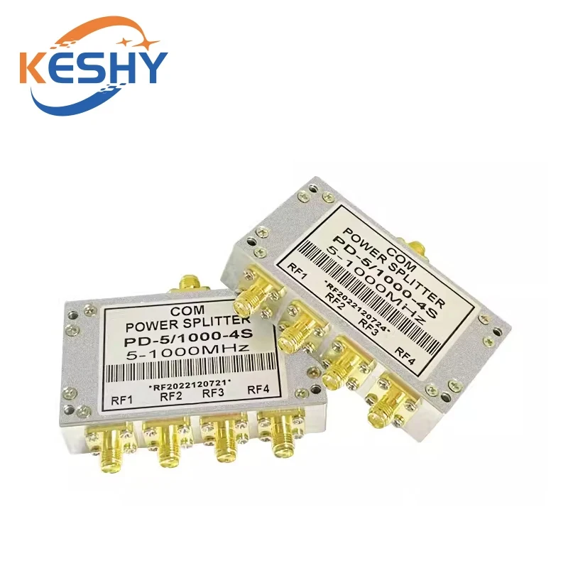 SMA Microstrip Power Splitter 1 to 4 RF Microstrip Power Splitter 0.5-8G SMA RF Combiner WIFI 2-6G Power Splitter 500-6000MHz