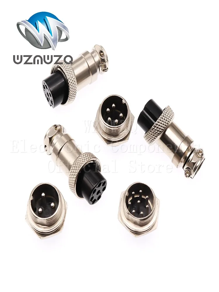 1Set Docking type GX16 2Pin 3Pin 4Pin 5Pin 6Pin 7Pin 8Pin Male & Female Docking Aviator Aviation Plug Socket Circular Connector