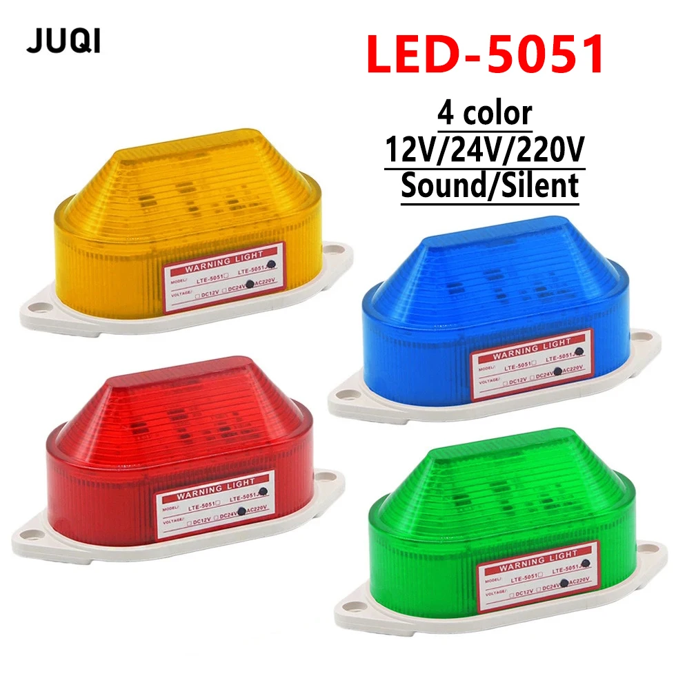 LED-3051 Audible and visual alarm lamp Strobe Signal Warning light 12V 24V 220V Indicator light LED Lamp Security Alarm LED-3071