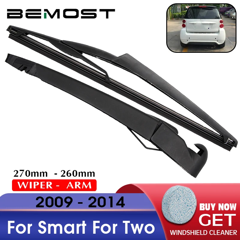 BEMOST Auto Car Rear Windshield Windscreen Wiper Arm Blade Natural Rubber For Smart For Two 270MM 2009 2010 2011 2012 2013 2014