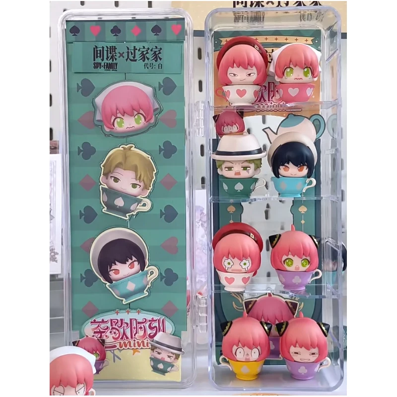 

Spy×Family White Tea Break Time Series Mini Blind Box Adorable Mengli Anime Figure Cute Particles Desk Decor Fans Surprise Gift