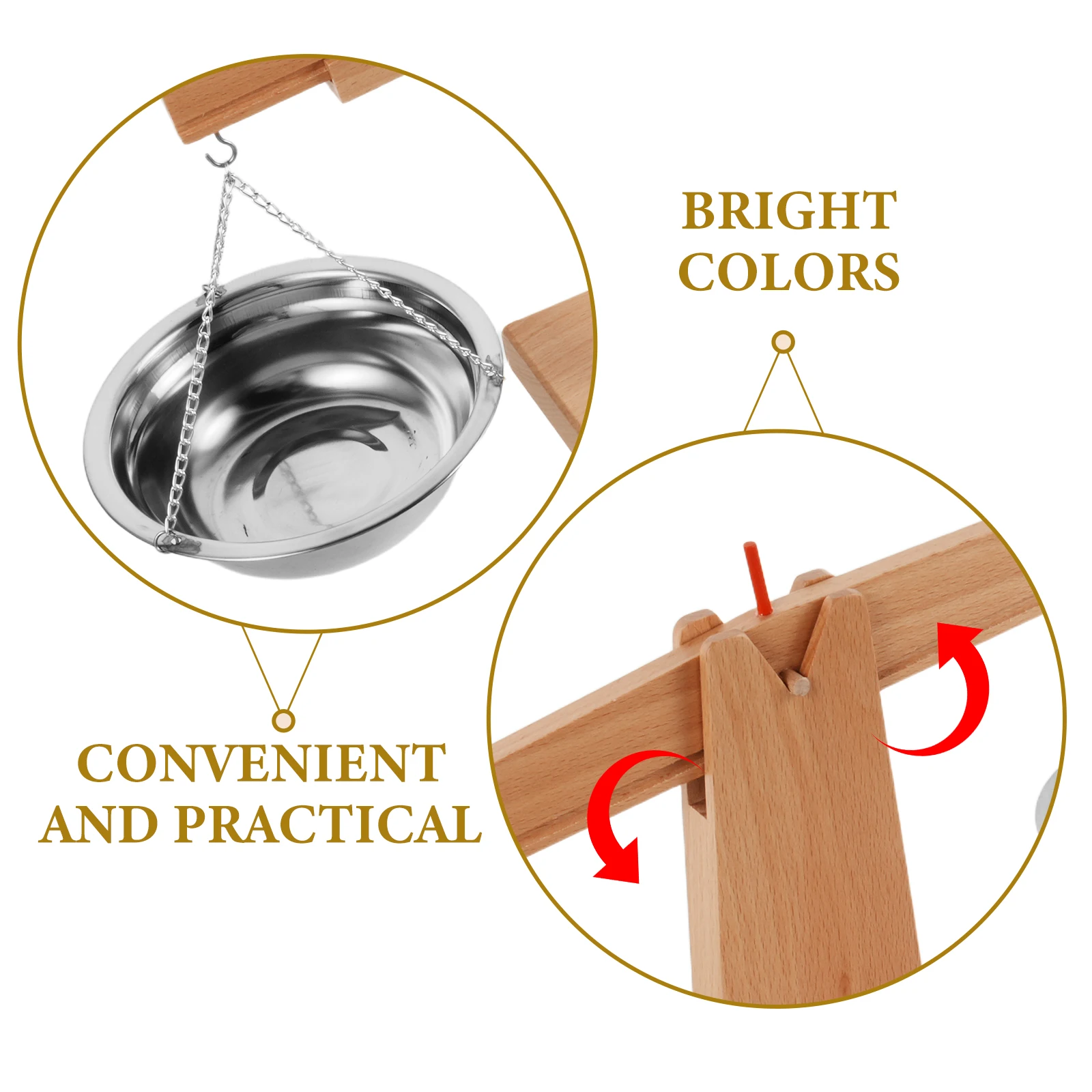 

Деревянный балансир для обучения детей математике, измерению веса, учебные пособия, материалы для класса Монтессори