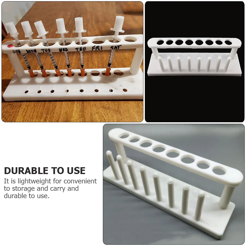 Plastic Test Tube Rack 8Holes Stand Perspex Centrifuge Tube Rack Blood Collection Tube Sample Tube Cryotube Rack Test Tube Stand